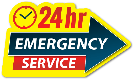 Title: 24-Hr Emergency Chimney Cleaning Service Logo